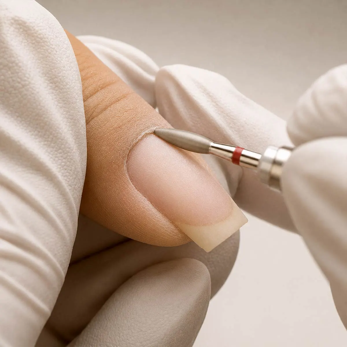 Precision E-File work taught in the Russian Manicure From Zero class