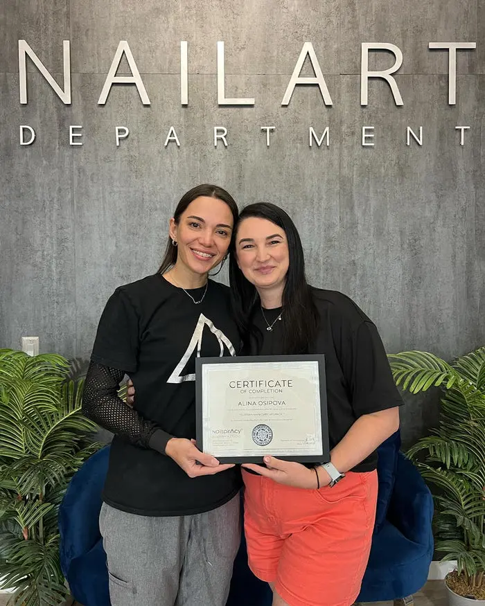 Student work completed during Russian Manicure Upgrade training